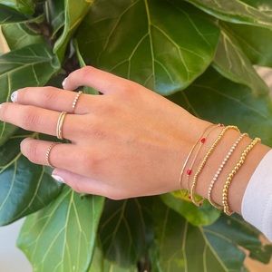 Gorjana Diamond Row Ring 14K Solid Gold